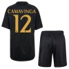 Conjunto (Camiseta+Pantalón Corto) Real Madrid Camavinga 12 Tercera Equipación 23-24 - Niño